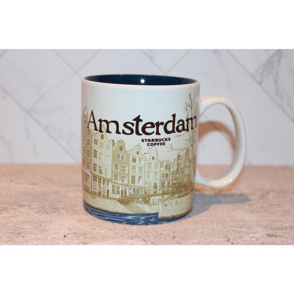 Starbucks 2016 AMSTERDAM City Icon Collectors Series Coffee Mug EUC
